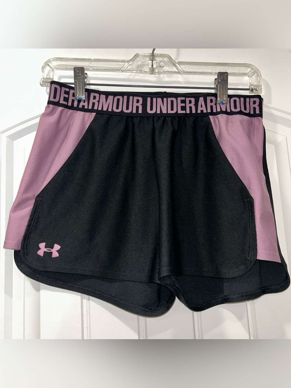 Under Armour Black & Pink Athletic Shorts - Women's Small